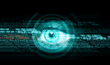 Digital image of womans eye. Security concept-1